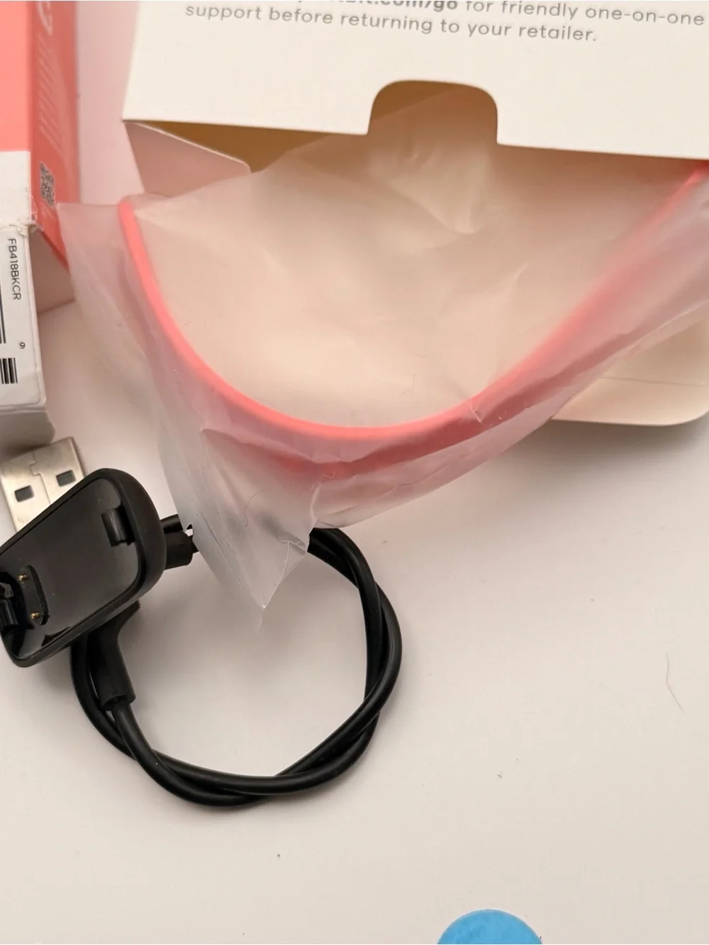 Fitbit Inspire 2, Pink And Black, Full Set,  Tested, Charger Included